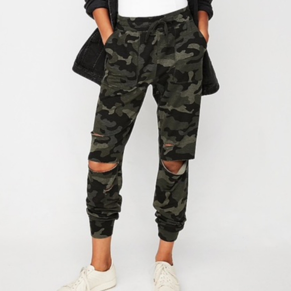 Express Pants - Express Camo One Eleven Terry Joggers
